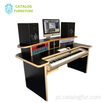 Suporte para instrumentos musicais de madeira, teclado, mesa, monitor para estúdio de áudio